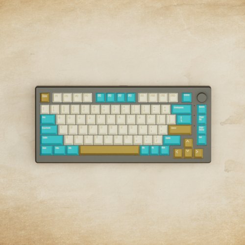 Alpha 82 - 75% Creamy Blue Mechanical Keyboard - Goblintechkeys