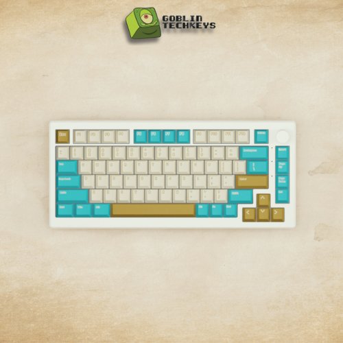 Alpha 82 - 75% Creamy Blue Mechanical Keyboard - Goblintechkeys