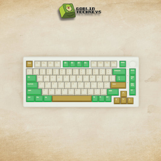 Alpha 82 - 75% Creamy Green Mechanical Keyboard - Goblintechkeys