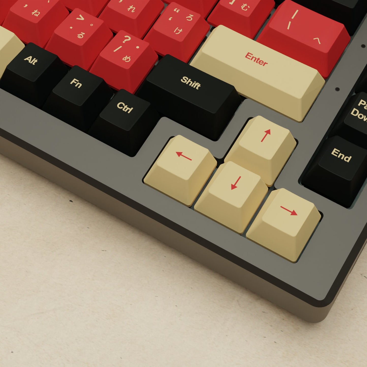 Alpha 82 - 75% Red Samurai Mechanical Keyboard - Goblintechkeys