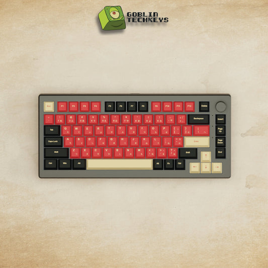 Alpha 82 - 75% Red Samurai Mechanical Keyboard - Goblintechkeys
