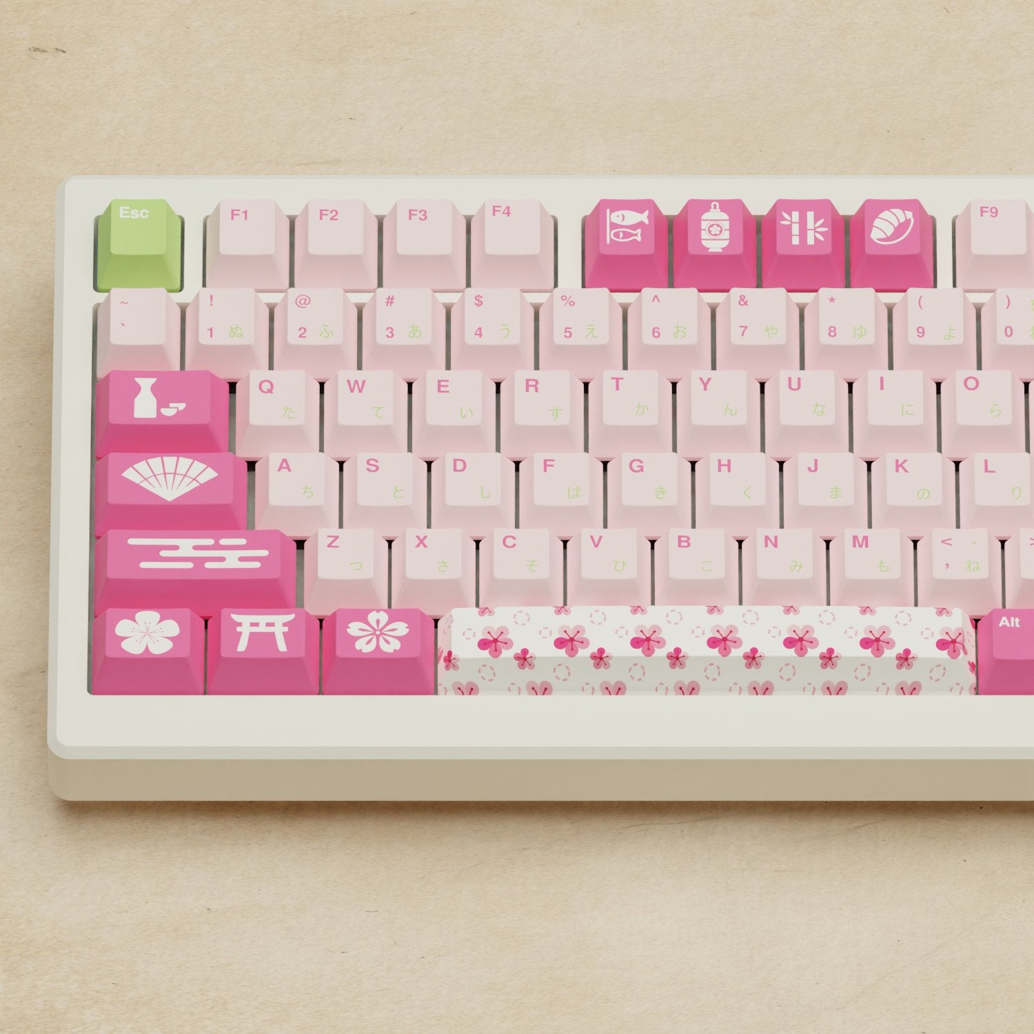 Alpha 82 - 75% Sakura Mechanical Keyboard