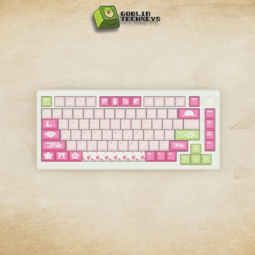 Alpha 82 - 75% Sakura Mechanical Keyboard - Goblintechkeys
