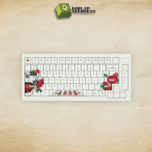 Alpha 82 - 75% Skull and Roses Mechanical Keyboard - Goblintechkeys