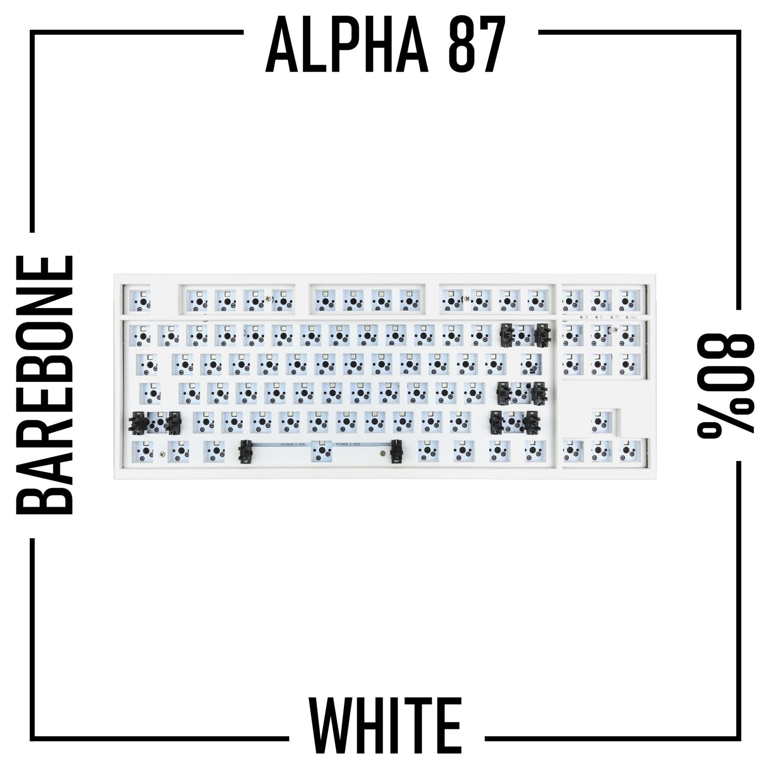 Alpha 87 TKL 80% Mechanical Keyboard Barebone Kit - Goblintechkeys