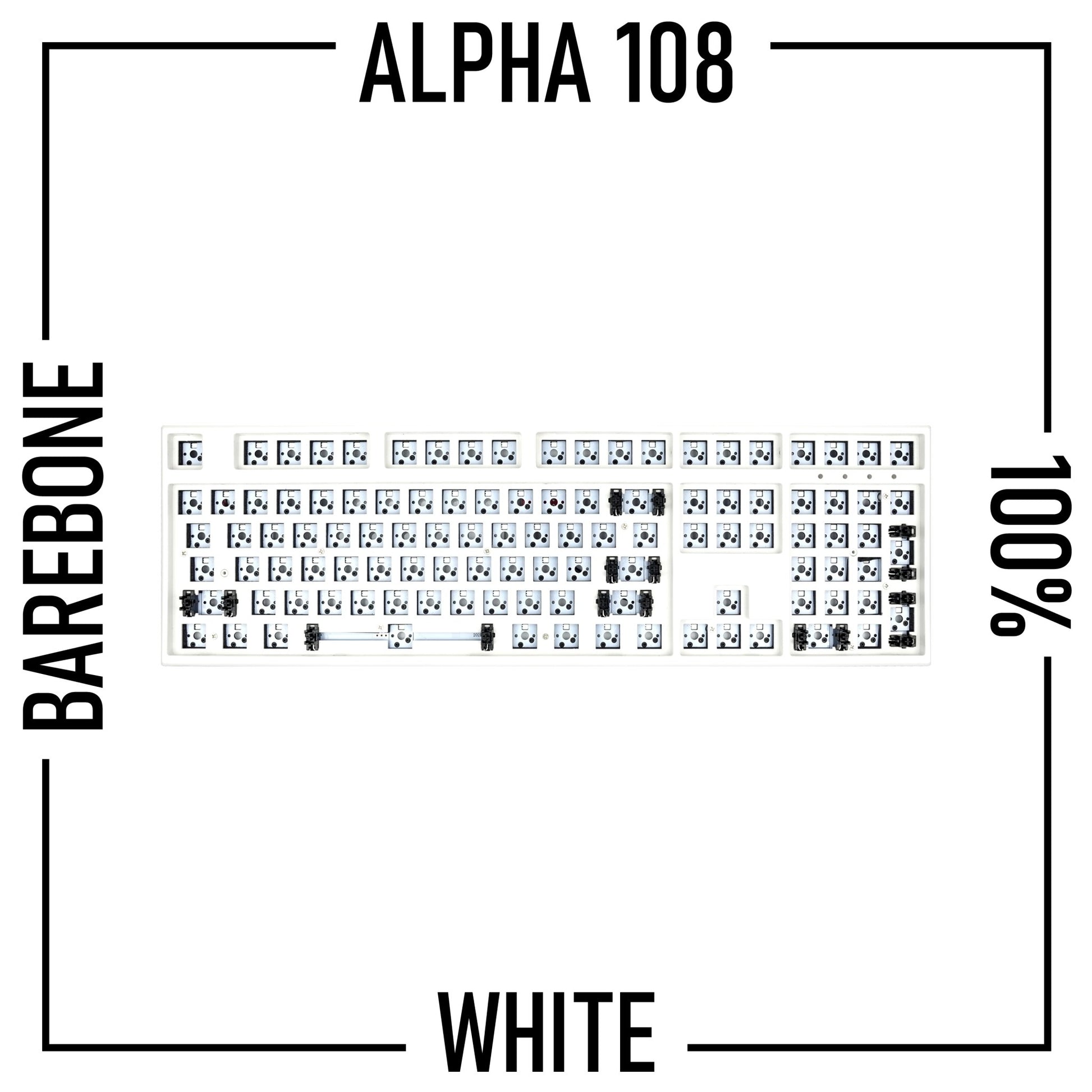 Alpha108 (100%)-Wireless Mechanical Keyboard Barebone Kit - Goblintechkeys