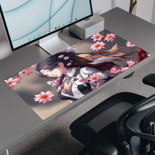 Amidst the blossoms | Custom Artisan Mousepad | Gaming & Office Desk Mat - Goblintechkeys