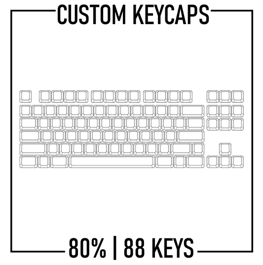 Ansi Design Studio - Mono 80% TKL Keyboard Custom PBT Keycap set ( ANSI ) - Goblintechkeys