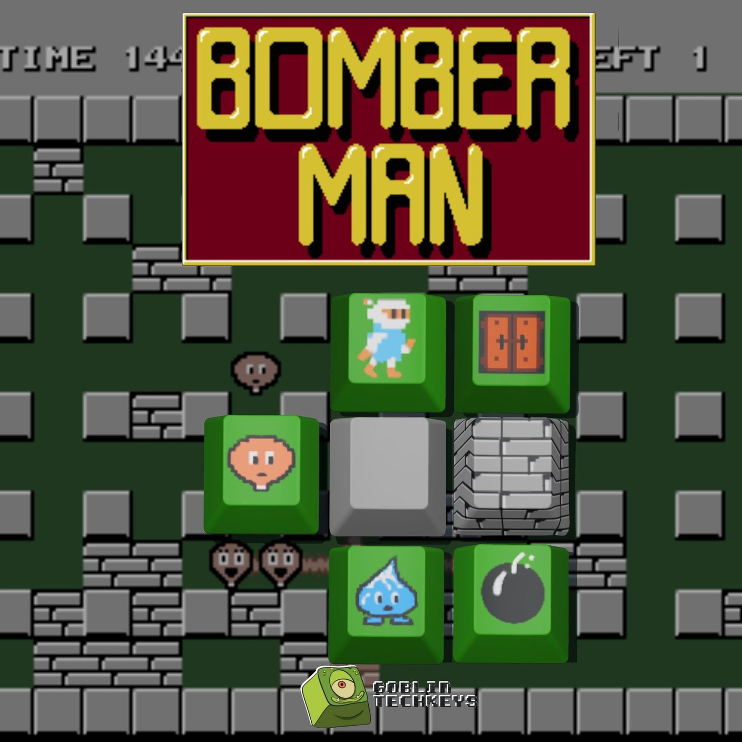 Bomberman Inspired Keycap Set - Goblintechkeys