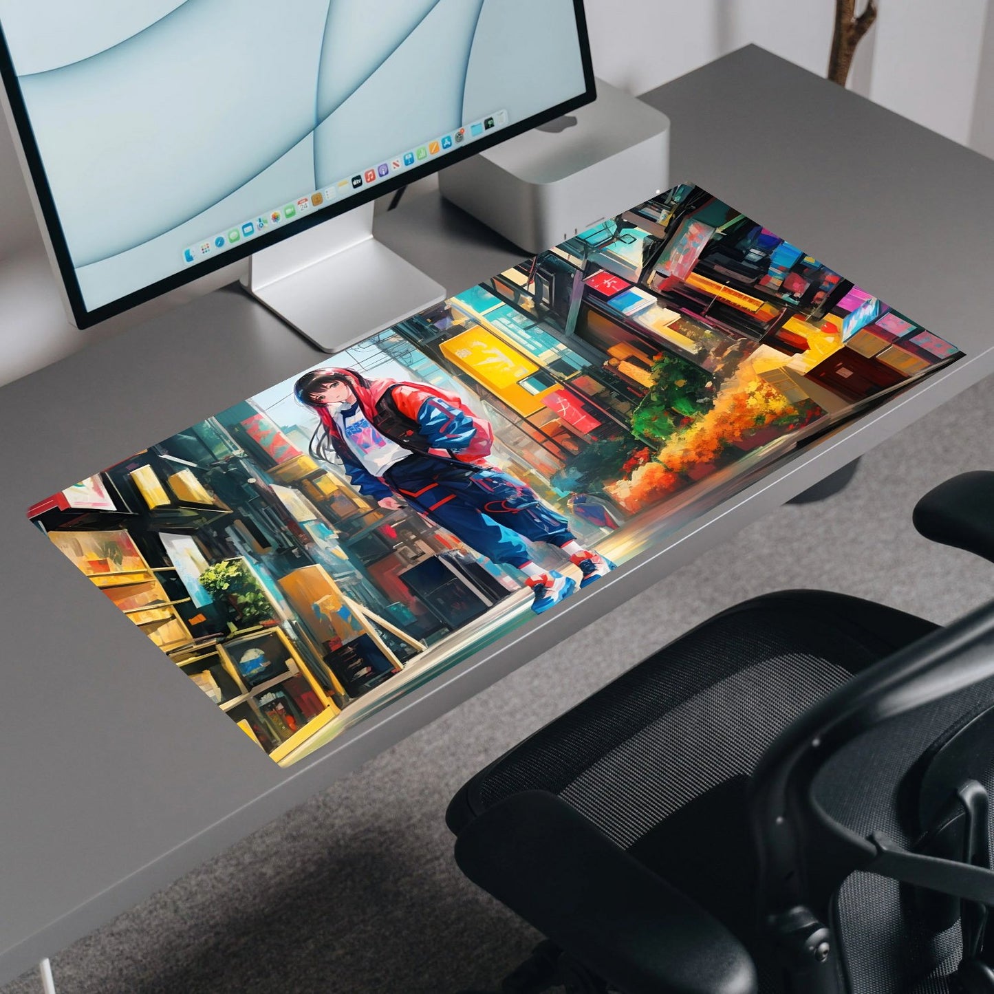 Cafe Tomorrowland | Custom Artisan Mousepad | Gaming & Office Desk Mat - Goblintechkeys