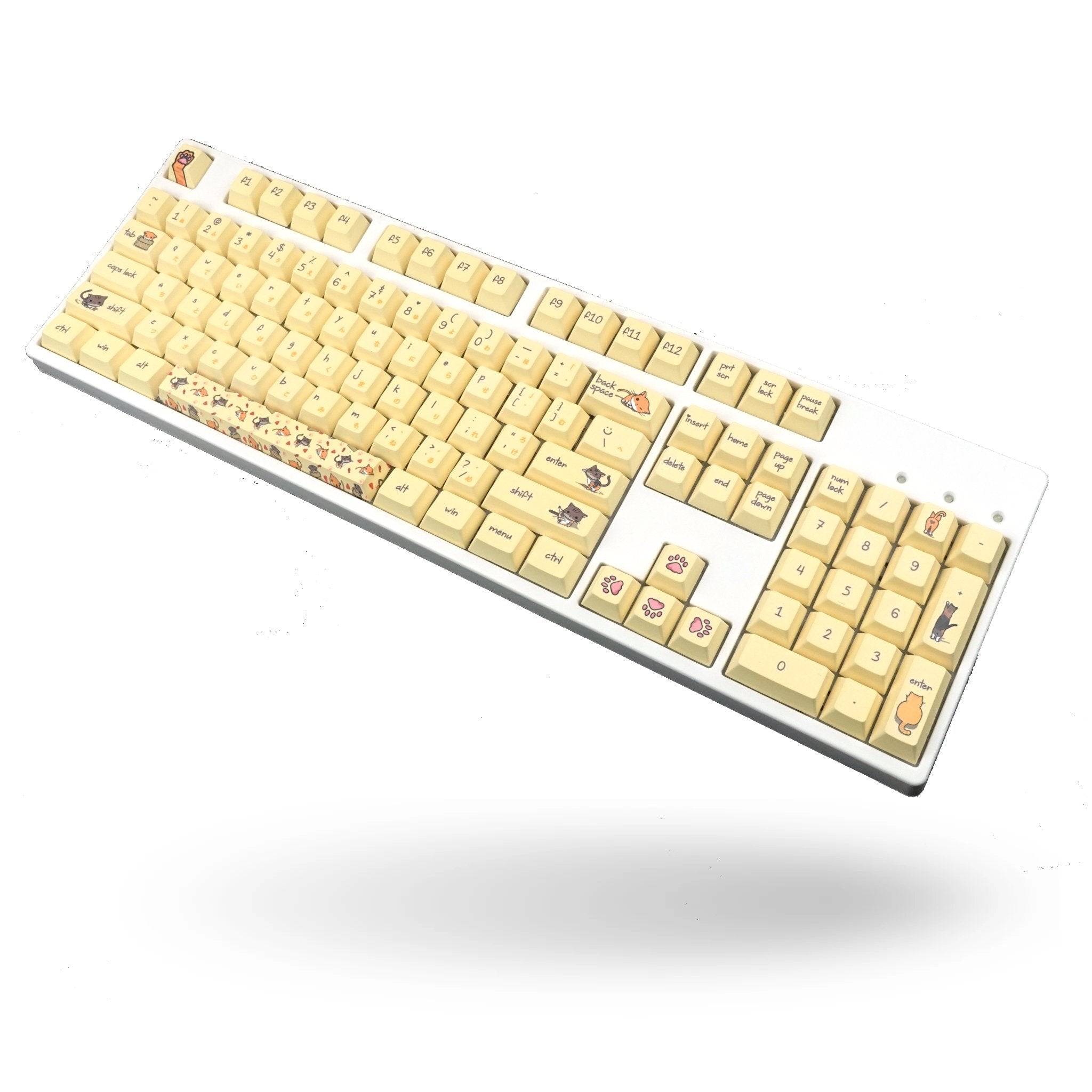 Cat Keyboard | Alpha 108 (100%) | 108 Keys Mechanical Keyboard - Goblintechkeys