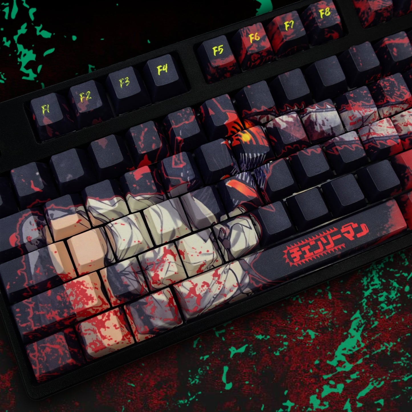 Chainsawman Aki Keycaps - The Perfect Upgrade for Fans – Goblintechkeys