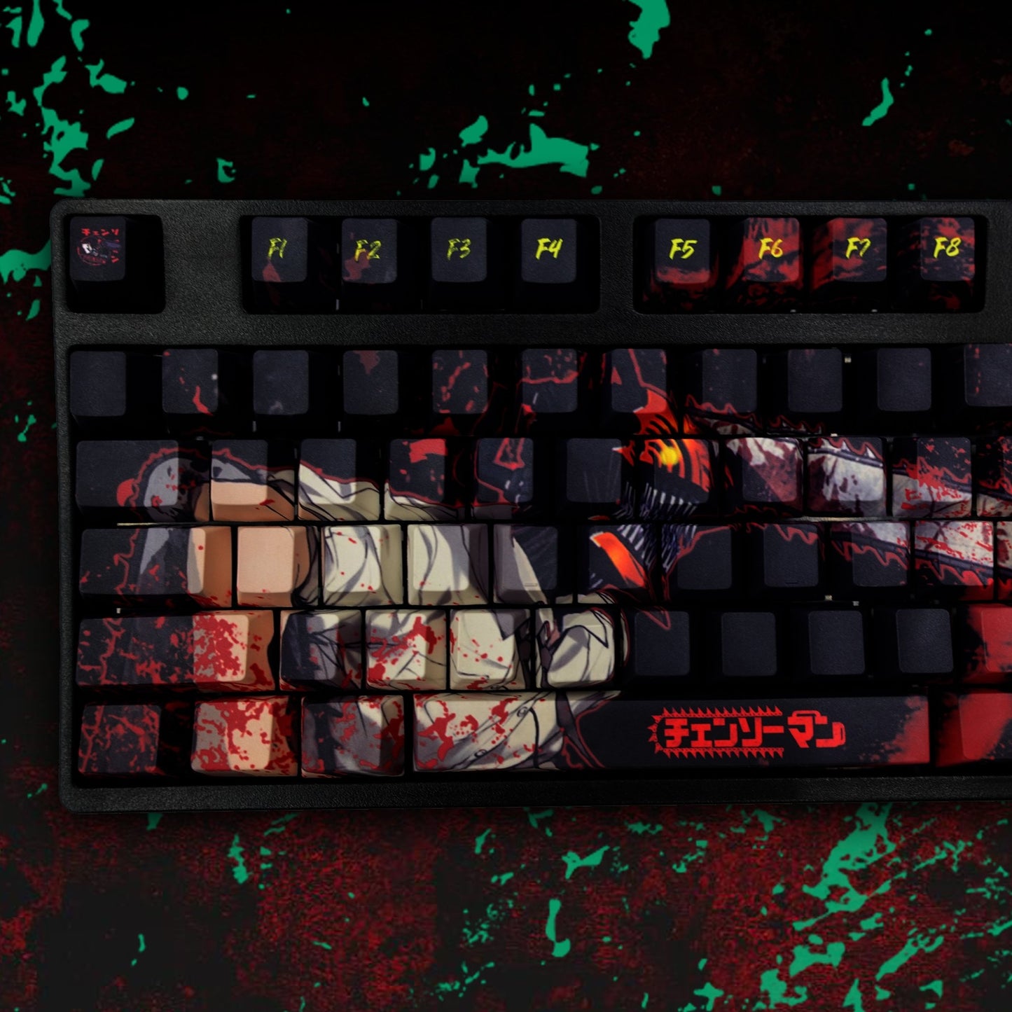 Chainsawman Aki Keycaps - The Perfect Upgrade for Fans – Goblintechkeys