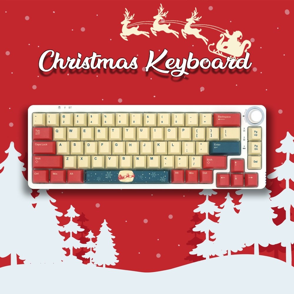 Christmas Keyboard | Alpha 67 (65%) | 67 Keys Mechanical Keyboard - Goblintechkeys