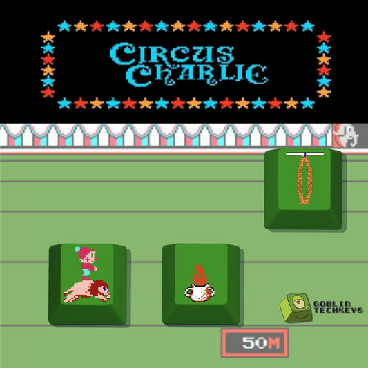 Circus Charlie inspired keycap set - Goblintechkeys