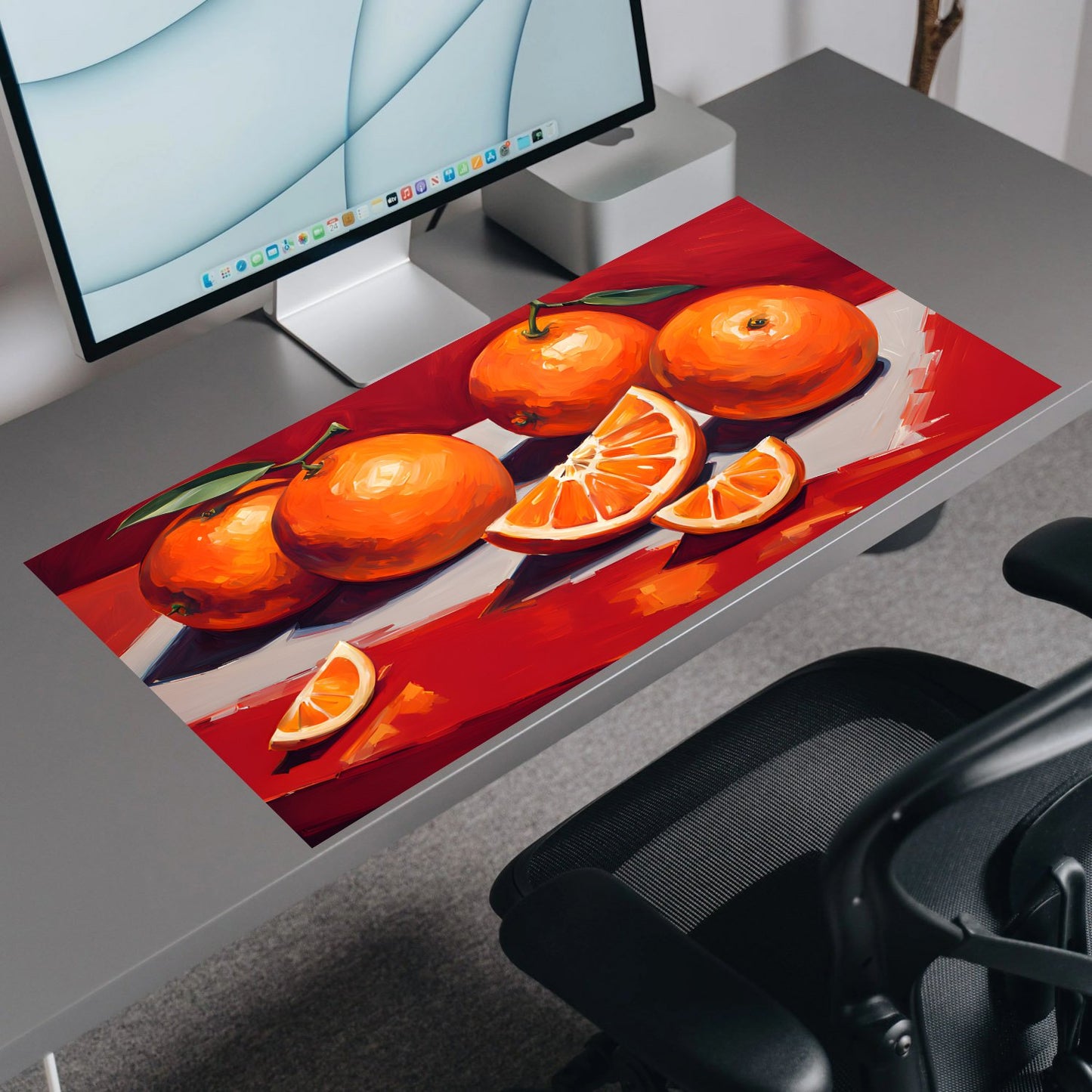 Citrus Serenity Still Life | Custom Artisan Mousepad | Gaming & Office Desk Mat - Goblintechkeys
