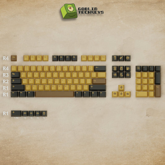 Coffee Keycaps | Brown Keycaps Sets Keyboard - Goblintechkeys