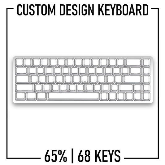 Custom Design 65% Mechanical Keyboard ( ANSI | 68 Keys | White ) - Goblintechkeys