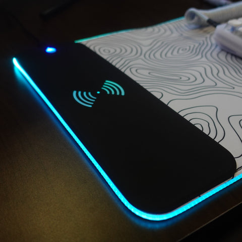 Custom Wireless Charging RGB Deskmat, Custom Your Own Design