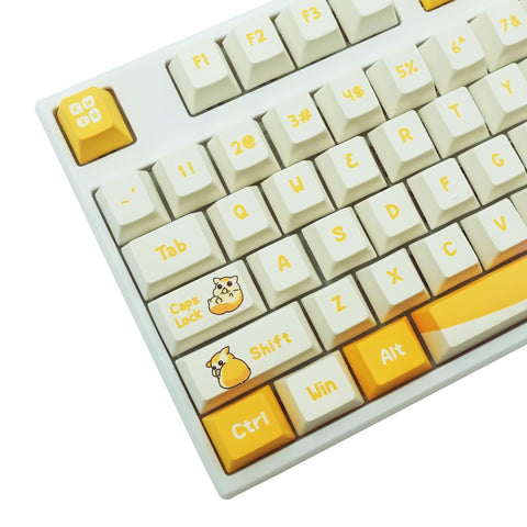 Cute Hamster Keycaps Set - Goblintechkeys