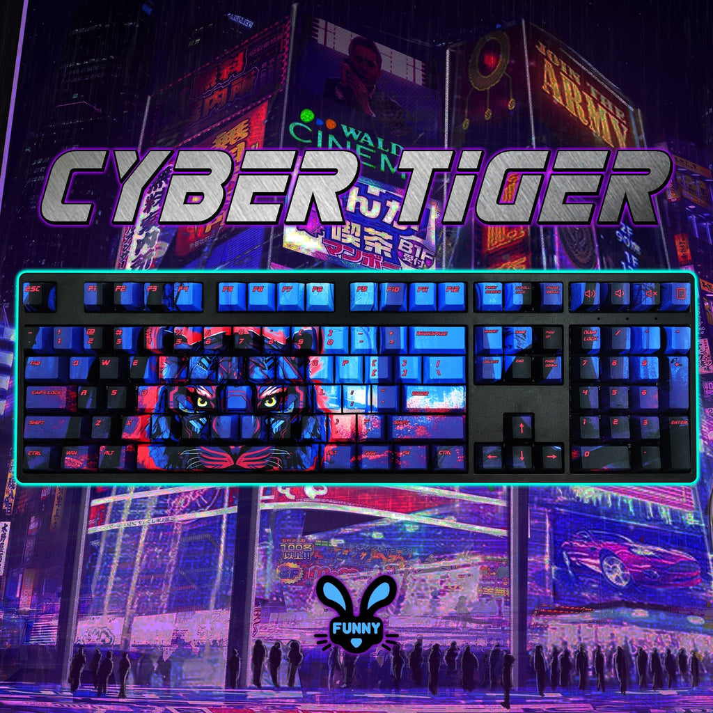 Cyber Tiger Keycaps - Goblintechkeys