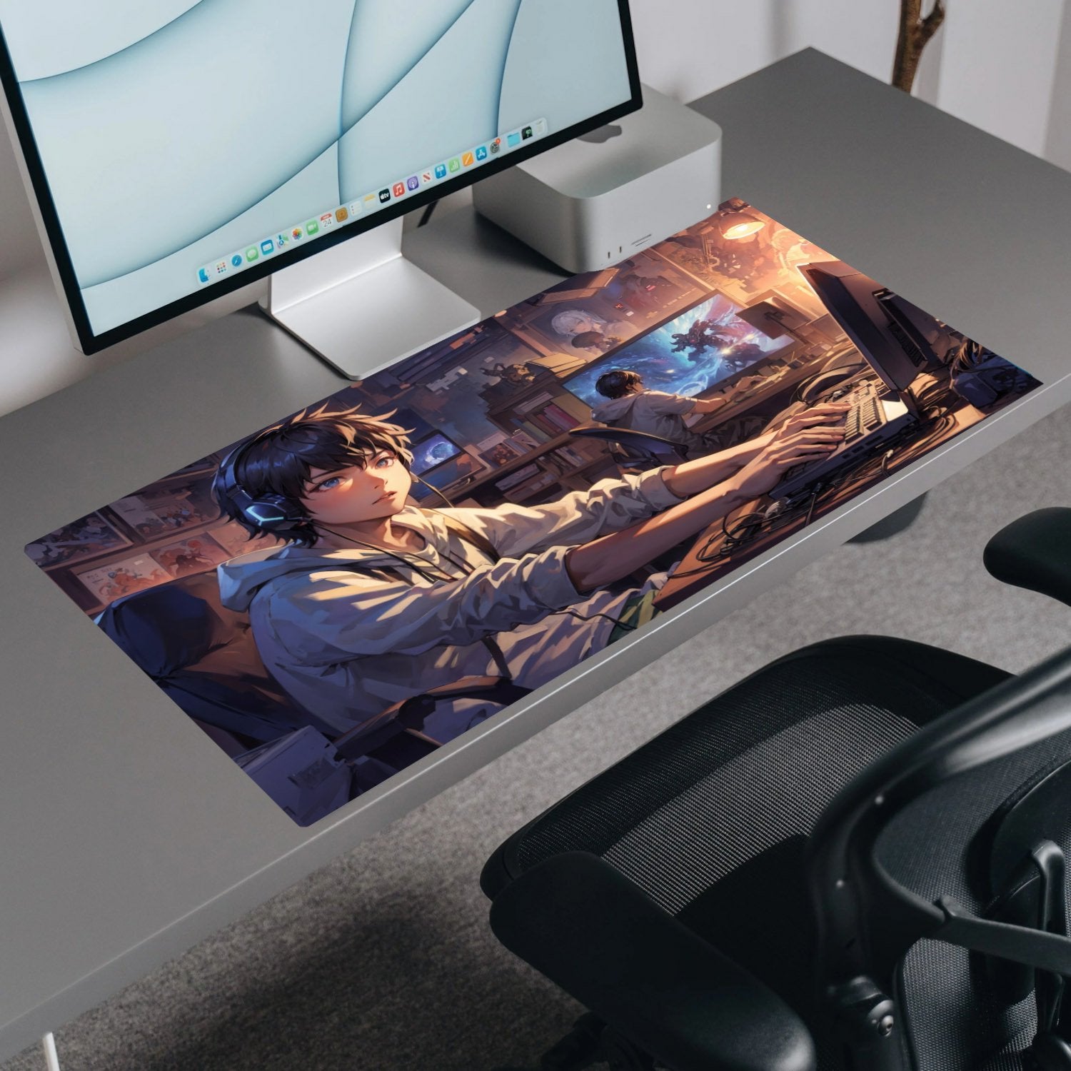 Cybernetic Chronicles | Custom Artisan Mousepad | Gaming & Office Desk Mat - Goblintechkeys