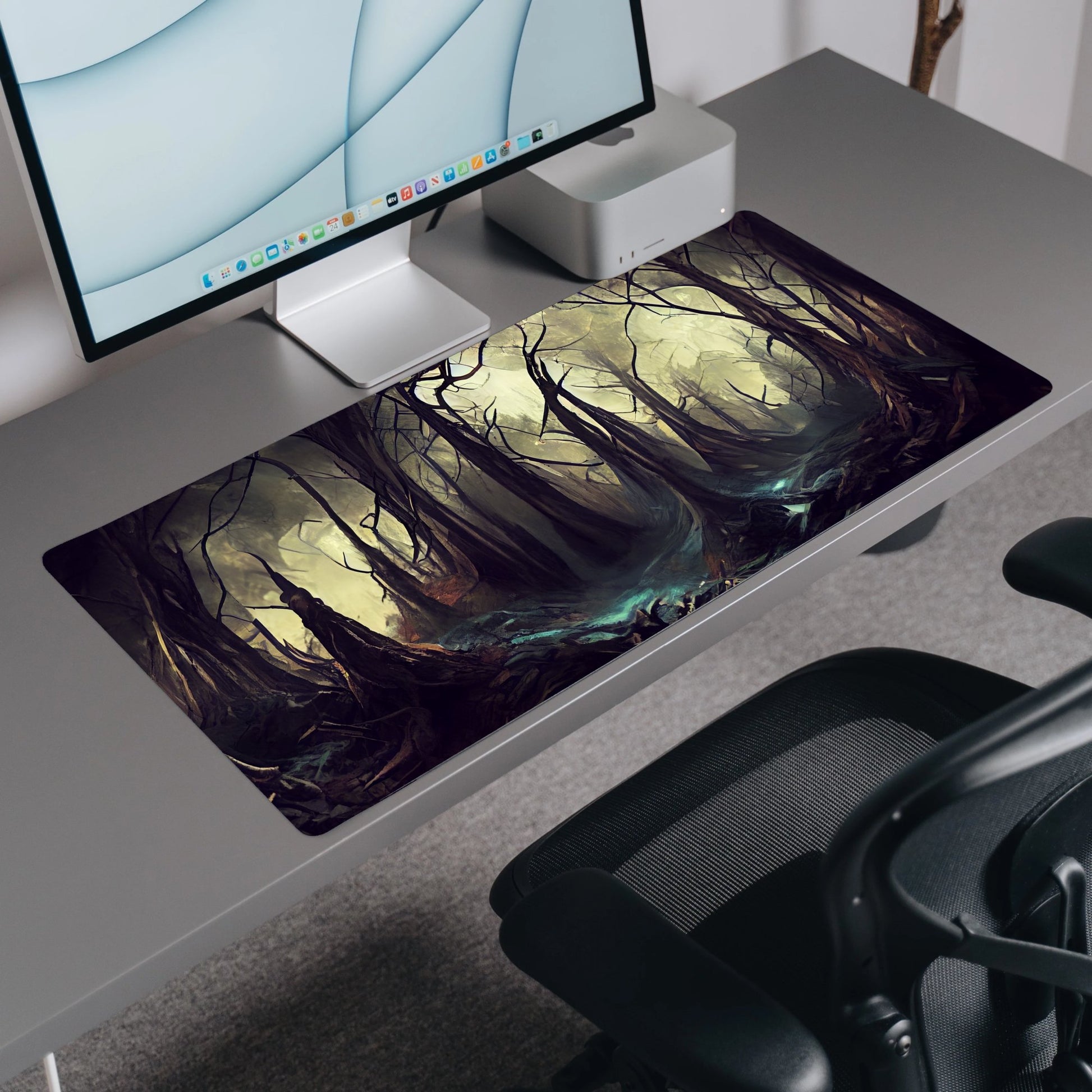 caravana polilla Posesión Dark Forest Desk Mat | Mouse Pad | Gaming & Office Desk Mat – Goblintechkeys