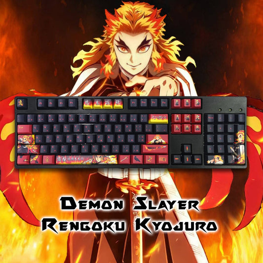 Demon Slayer Keycaps | Rengoku Kyojuro Keycaps - Goblintechkeys