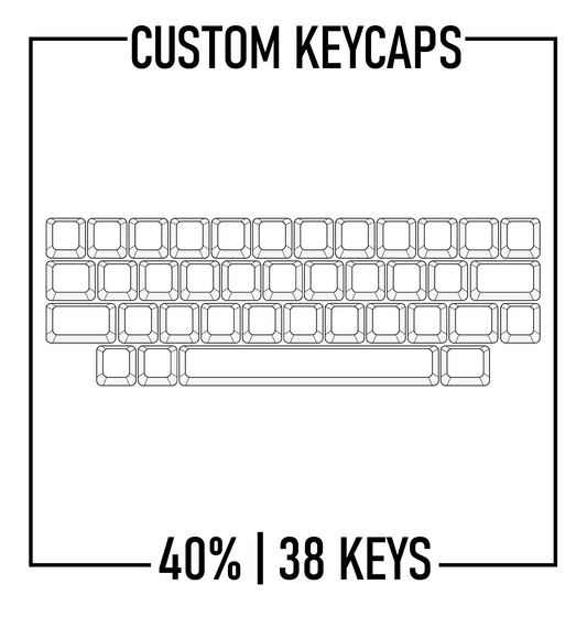 Design Studio - 40% Keyboard Custom PBT Keycap set ( ANSI | 38 keys) - Goblintechkeys