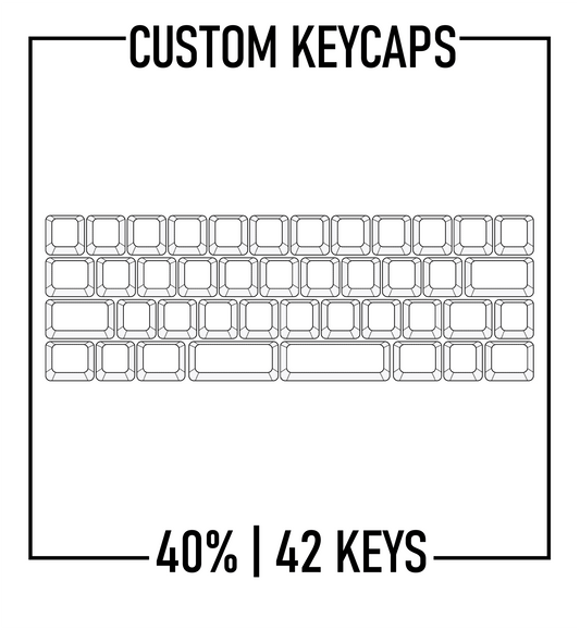 Design Studio - 40% Keyboard Custom PBT Keycap set ( ANSI | 42 keys) - Goblintechkeys