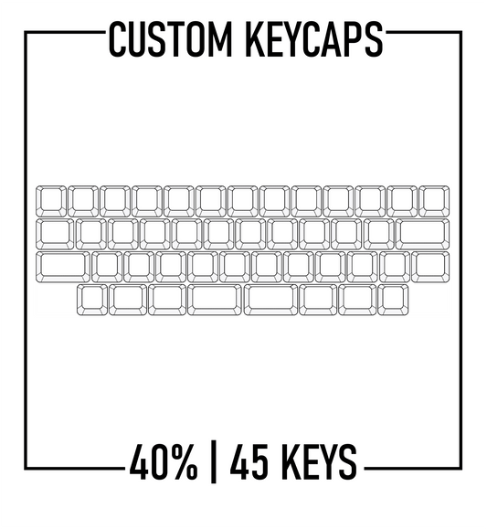 Design Studio - 40% Keyboard Custom PBT Keycap set ( ANSI | 45 keys) - Goblintechkeys