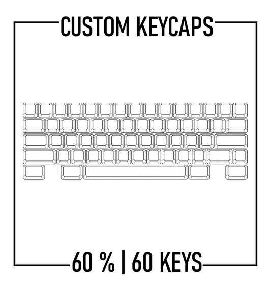 Design Studio - 60% Keyboard Custom PBT Keycap set ( ANSI | 60 ) - Goblintechkeys