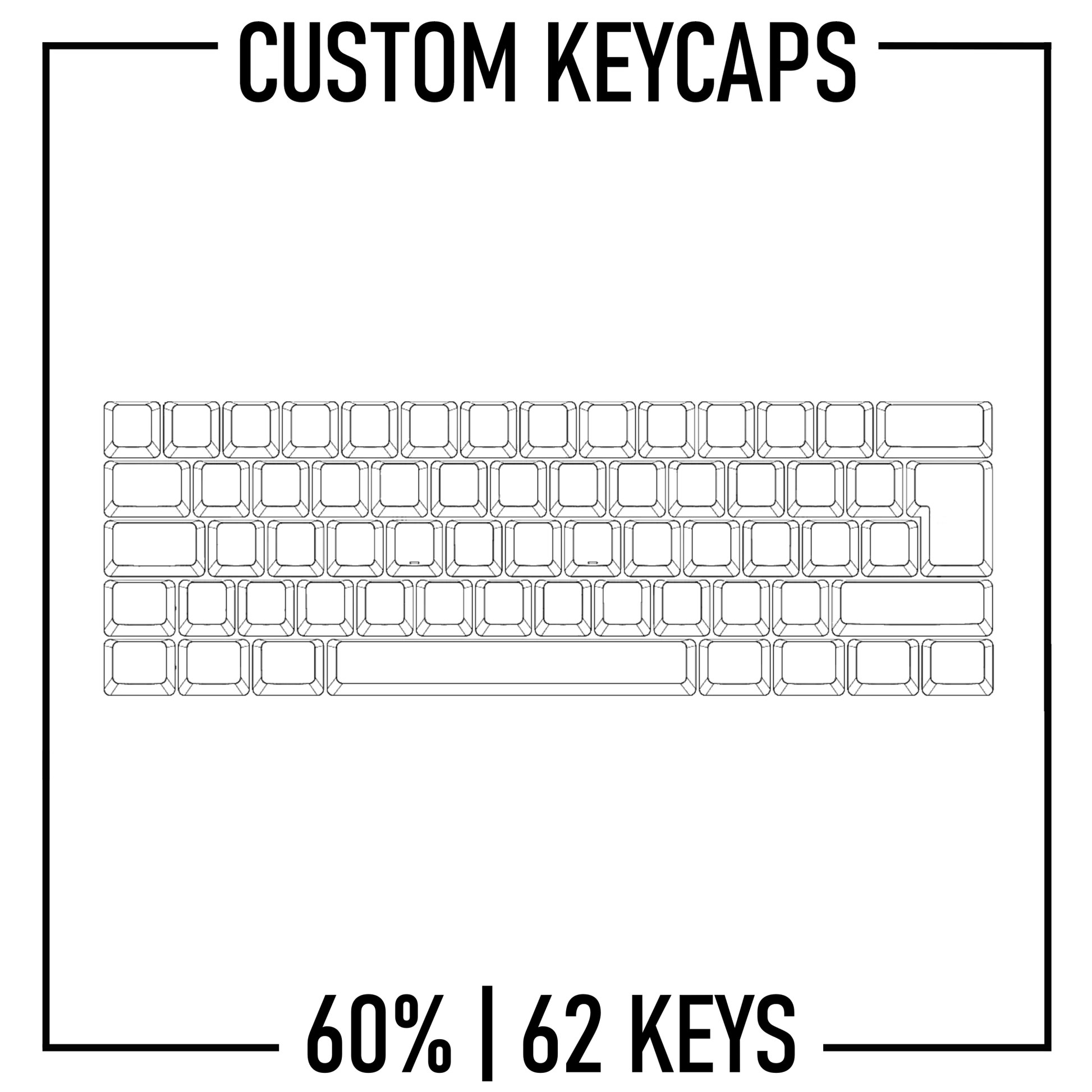 Design Studio - 60% Keyboard Custom PBT Keycap set ( ISO | 62 Keys ) - Goblintechkeys