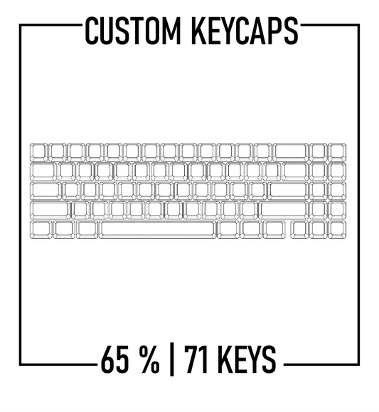 Design Studio - 65% Keyboard Custom Keycap ( ANSI 71 keys ) - Goblintechkeys