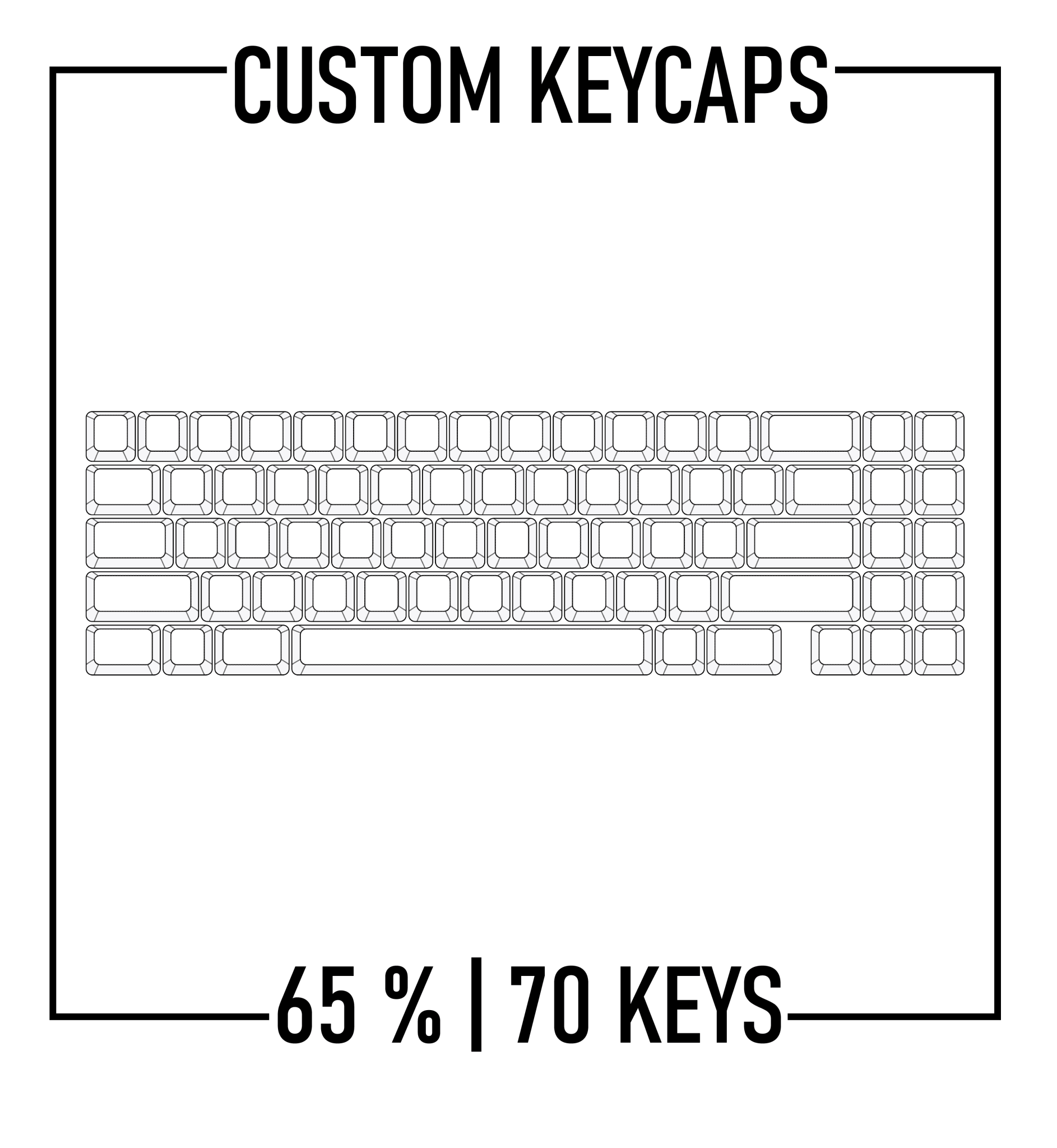 Design Studio - 65% Mechanical Keyboard Custom PBT Keycap set ( ANSI ) - Goblintechkeys