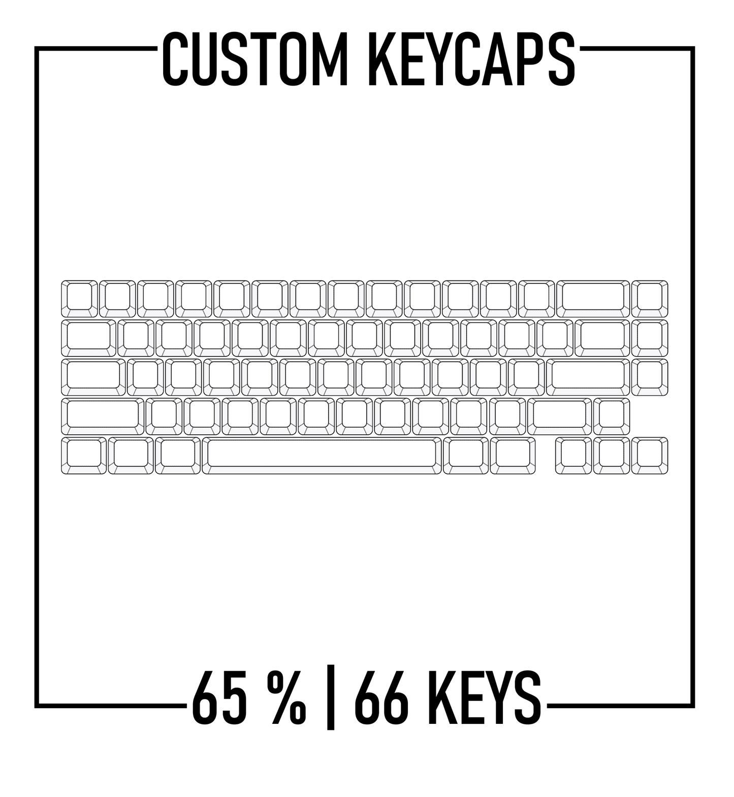 Design Studio - 65% Mechanical Keyboard Custom PBT Keycap set ( ANSI ) - Goblintechkeys