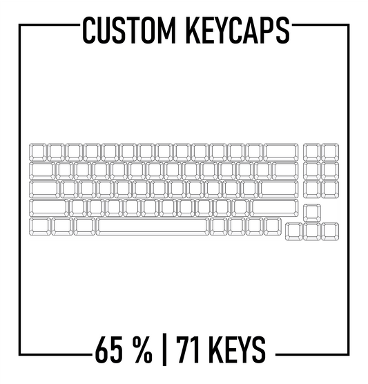 Design Studio - 65% Mechanical Keyboard Custom PBT Keycap set ( ANSI | 71 Keys ) - Goblintechkeys