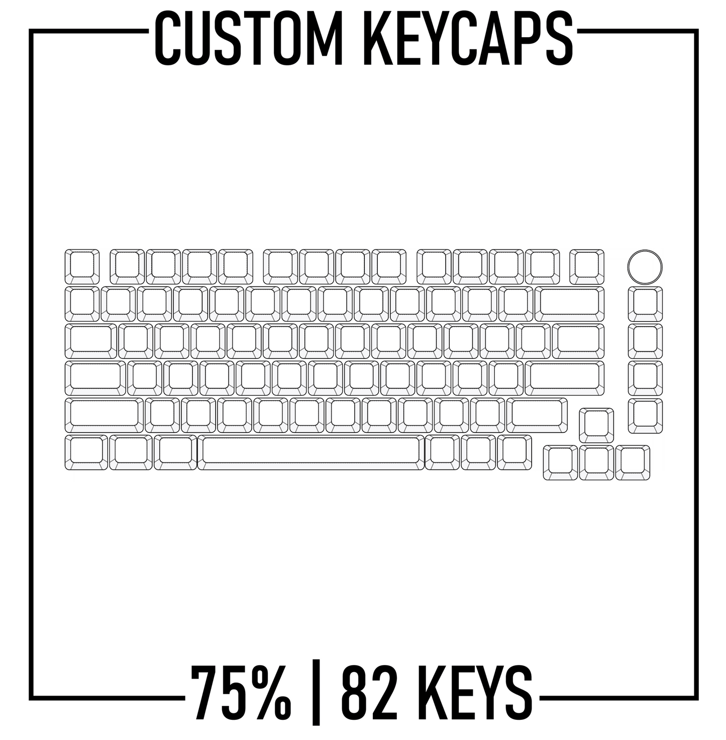 Design Studio - 75% Keyboard Custom Keycaps Set | PBT Keycaps - Goblintechkeys