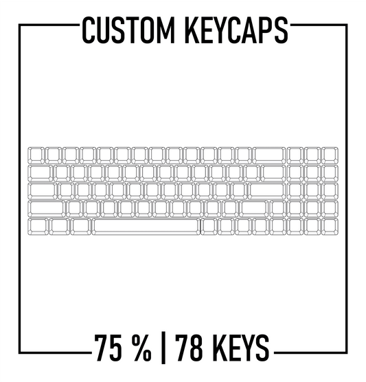 Design Studio - 75% Keyboard Custom PBT Keycap set ( ANSI | 78 keys ) - Goblintechkeys