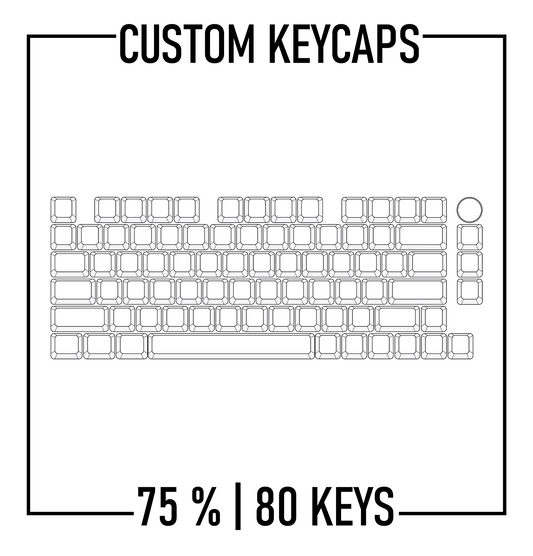 Design Studio - 75% Keyboard Custom PBT Keycap set ( ANSI | 80 keys ) - Goblintechkeys