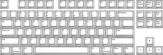 Design Studio - 80% Custom Pudding Keycaps Set | Transparent Keycaps - Goblintechkeys
