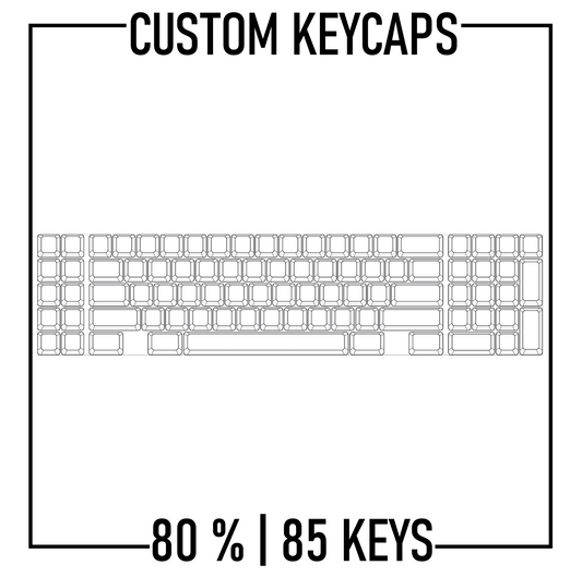 Design Studio - 80% Keyboard Custom PBT Keycap set ( ANSI | 85 keys ) - Goblintechkeys