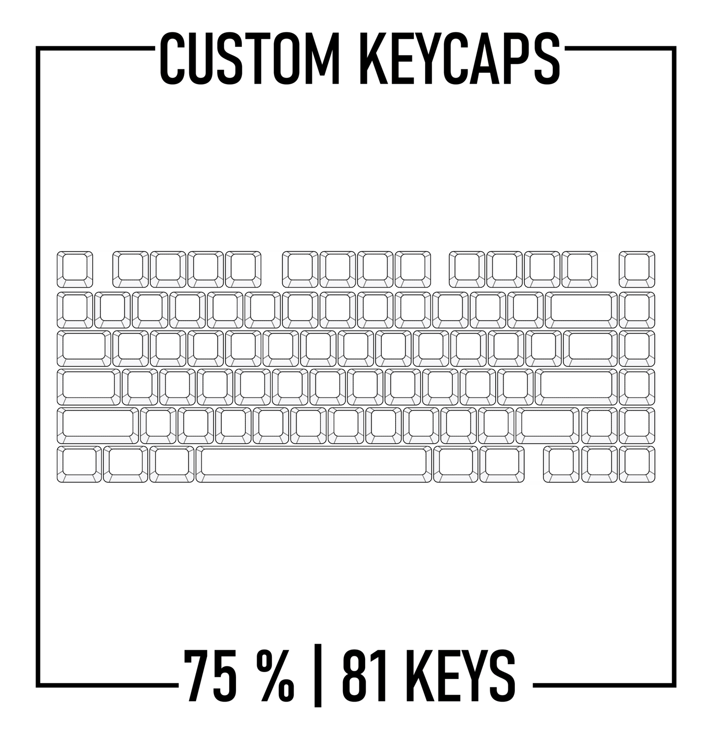 Design Studio - ACR 75% Keyboard Custom PBT Keycap set ( ANSI ) - Goblintechkeys