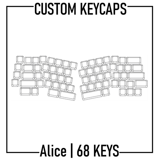 Design Studio - Alice Split Keyboard Custom Keycaps ( ANSI ) - Goblintechkeys