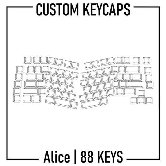 Design Studio - Alice Split Keyboard Custom Keycaps ( ANSI ) - Goblintechkeys