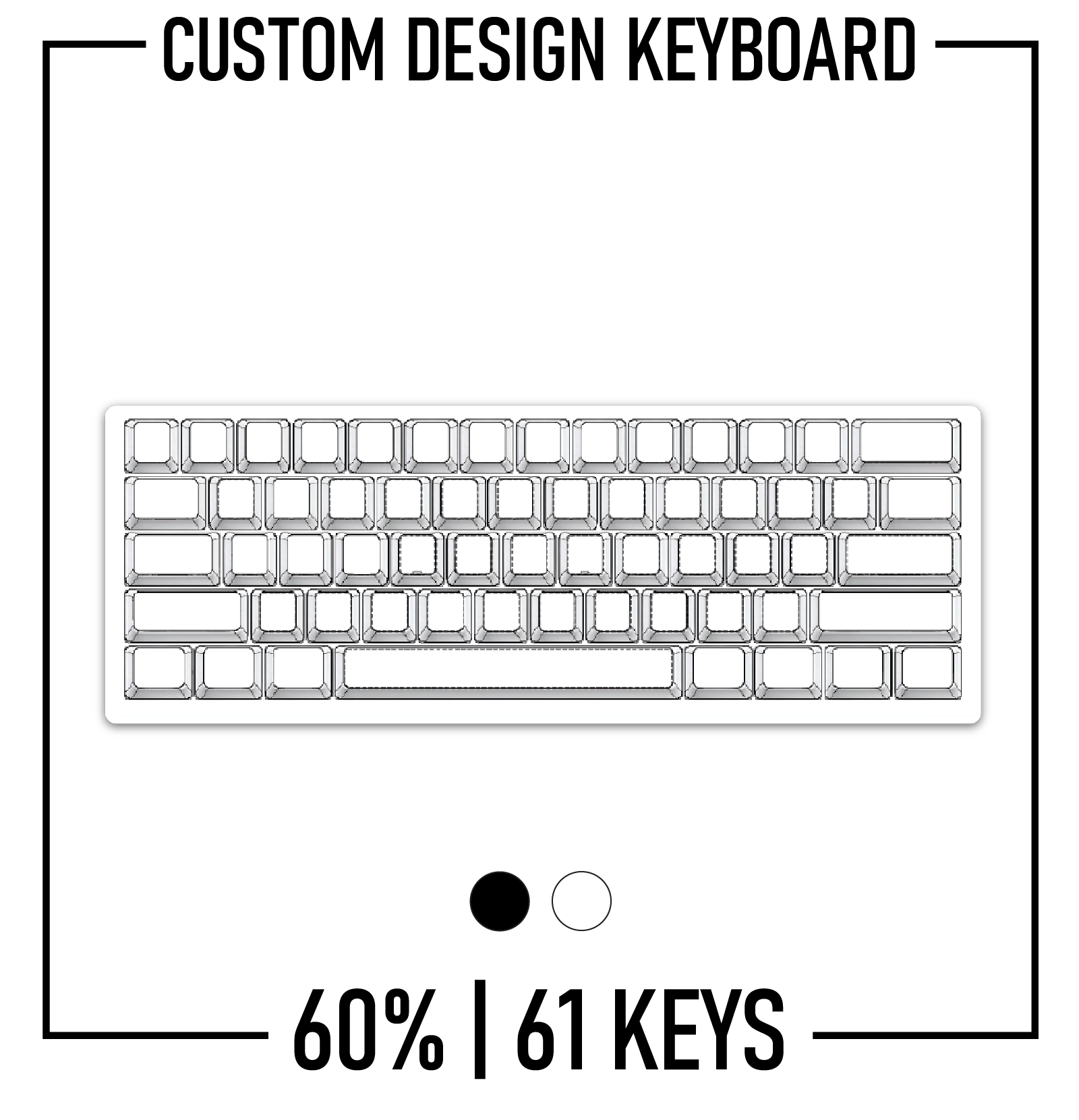 Design Studio Custom Design 60% Mechanical Keyboard ( ANSI ) - Goblintechkeys