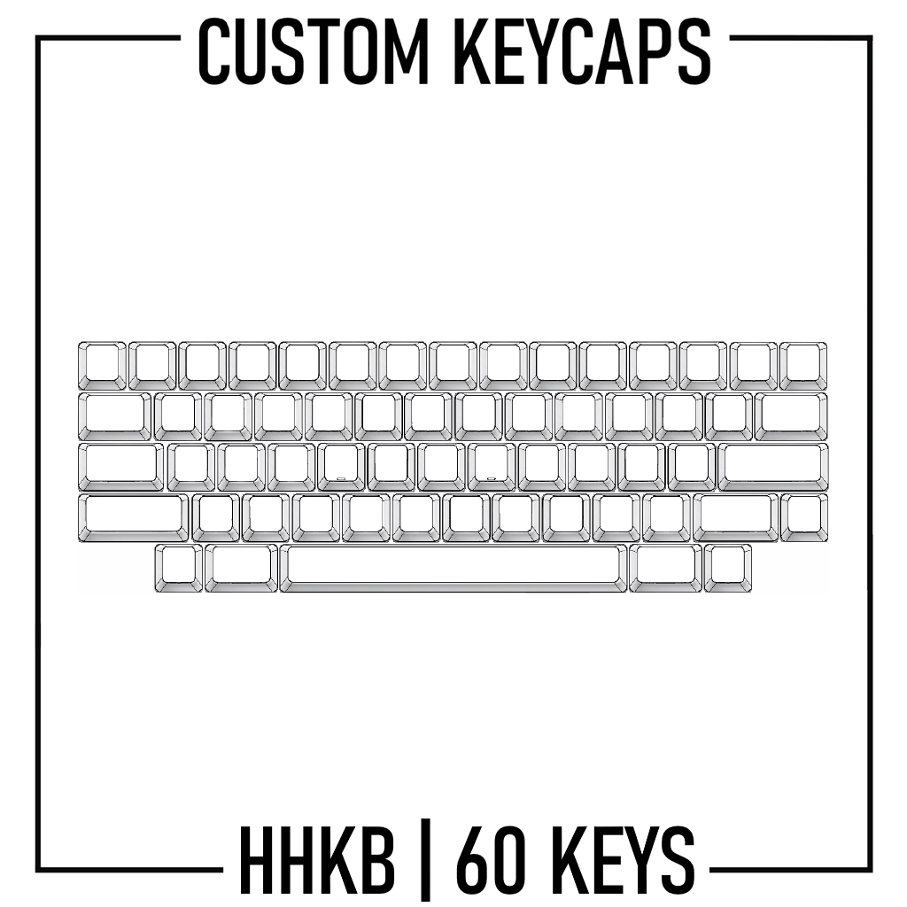 Design Studio - HHKB 60% Keyboard Custom PBT Keycap set - Goblintechkeys