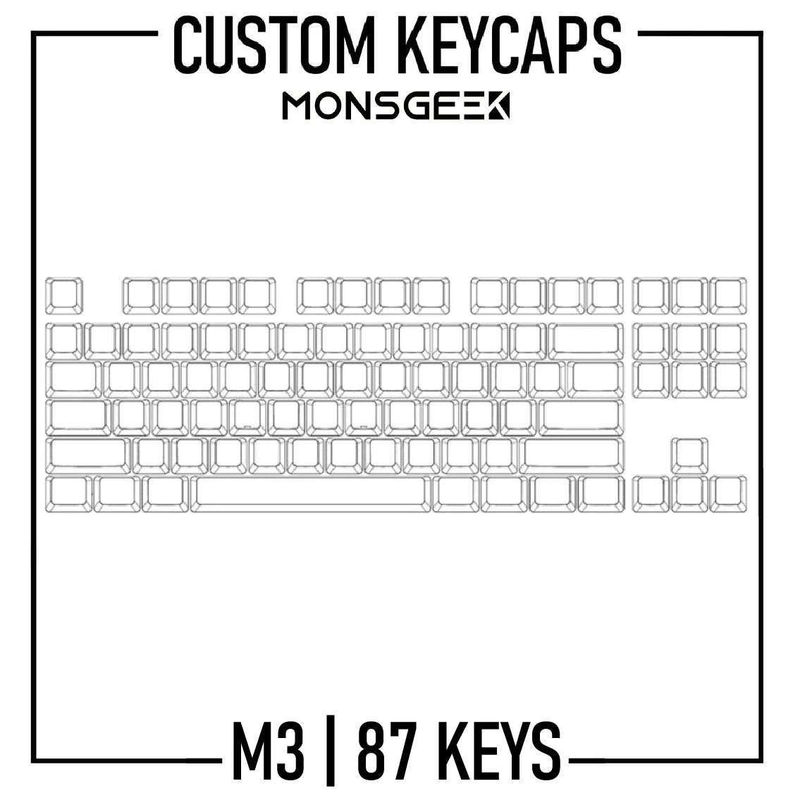Design Studio Monsgeek M3 Custom Keycaps Set PBT Keycaps