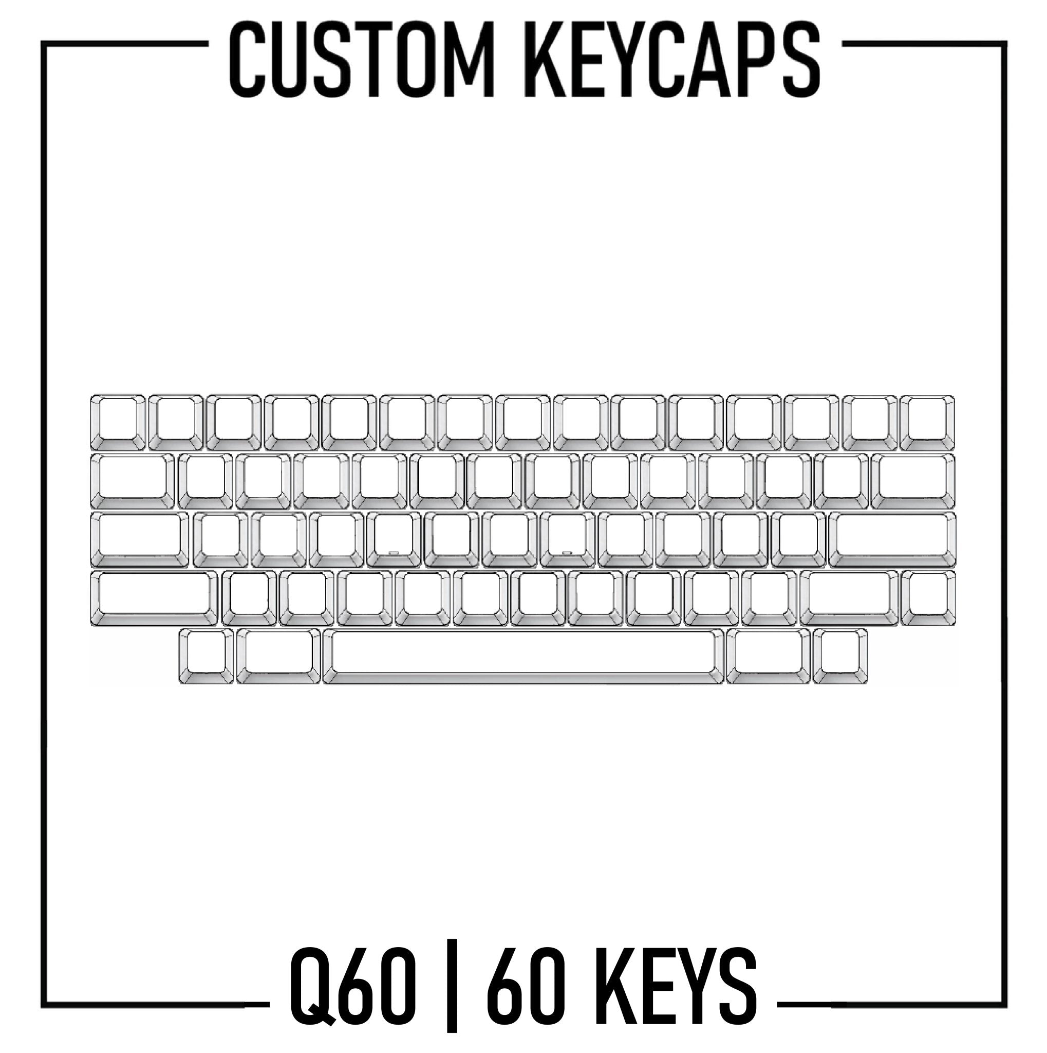 Design Studio Q60 Keyboard Custom Keycaps Set PBT Keycaps