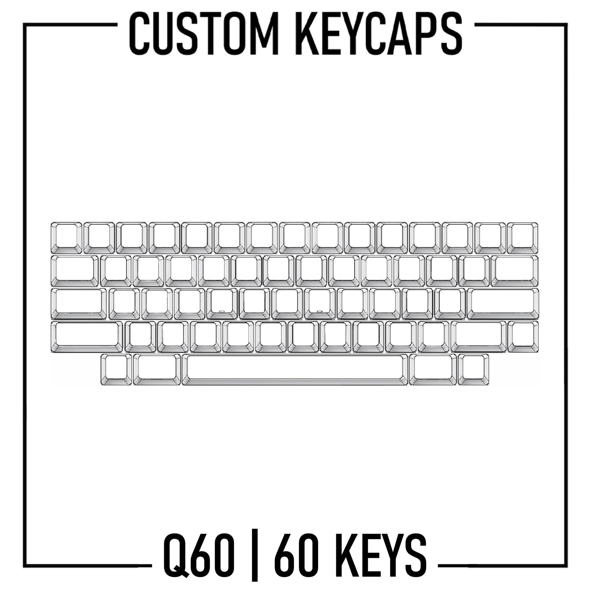 Design Studio - Q60 Keyboard Custom Keycaps Set | PBT Keycaps - Goblintechkeys